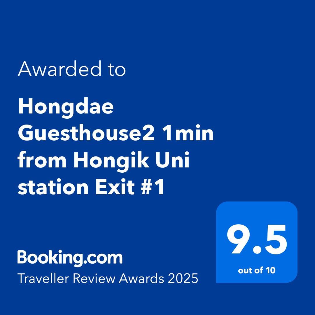 Hongdae Guesthouse2 1Min From Hongik Uni Station Exit #1 Seoul Exterior photo